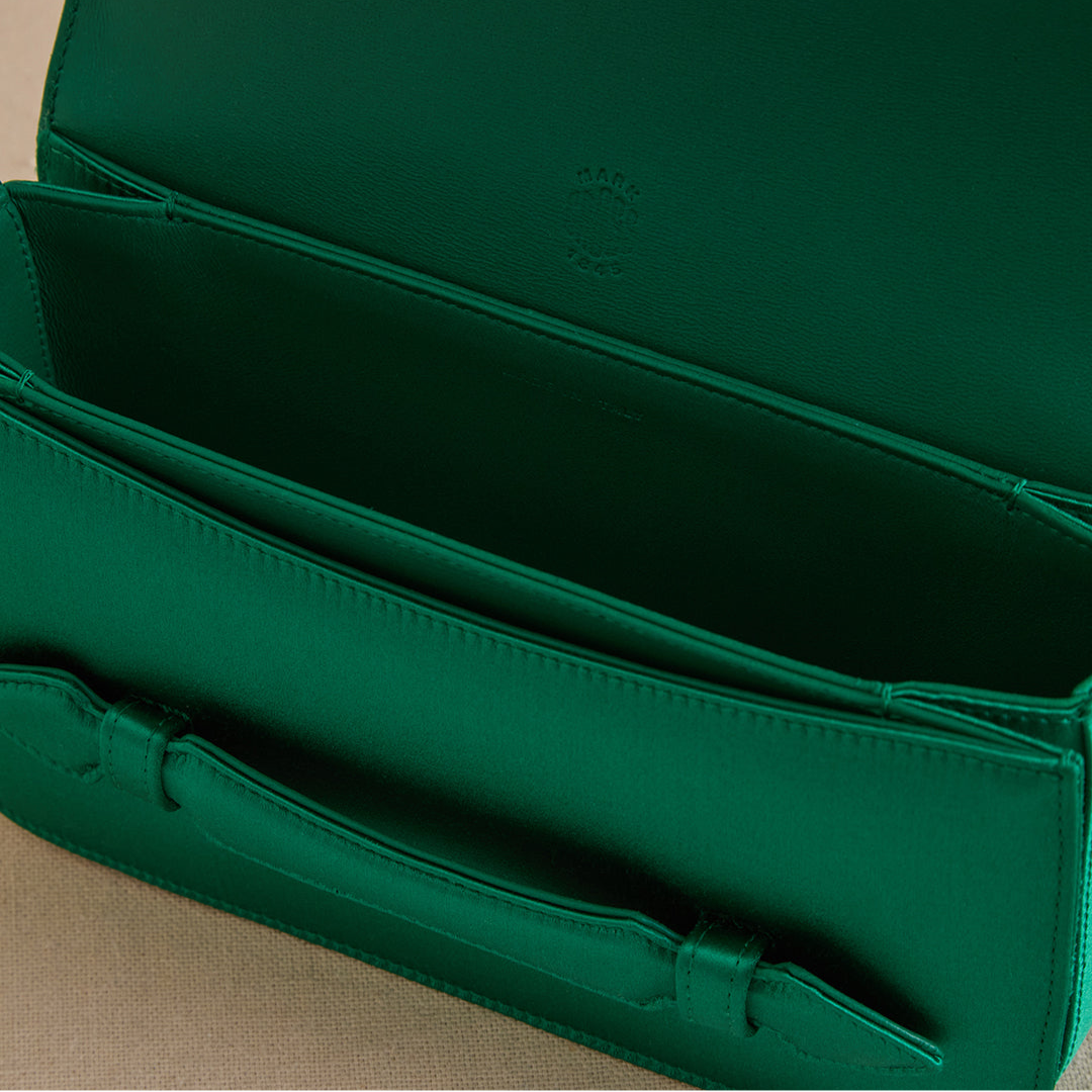 Romy Clutch in Emerald