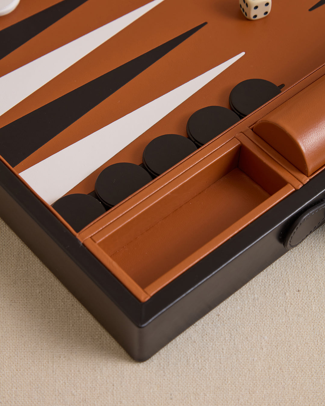 Rear Window Backgammon in Black and White