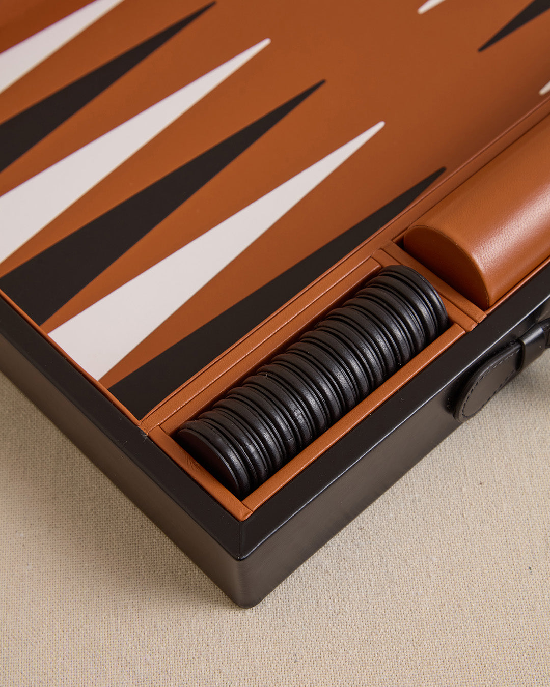 Rear Window Backgammon in Black and White