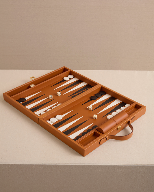 Rear Window Backgammon in Luggage