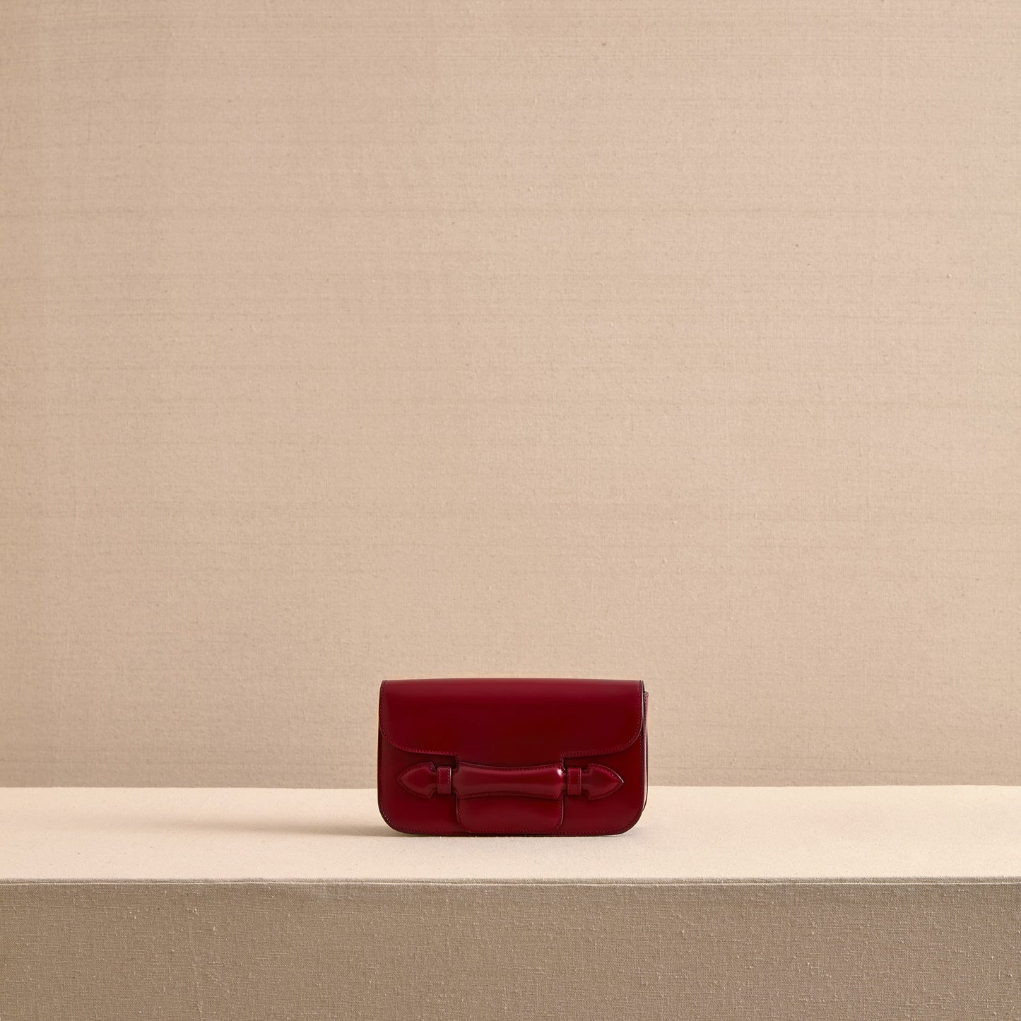 Romy Clutch in Oxblood
