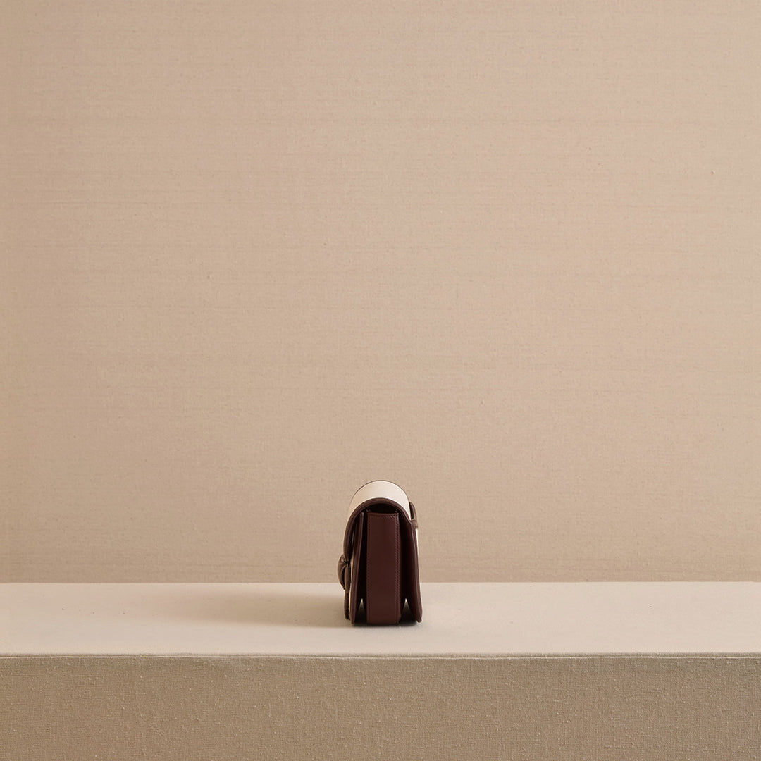 Romy Clutch in Canvas Chocolate