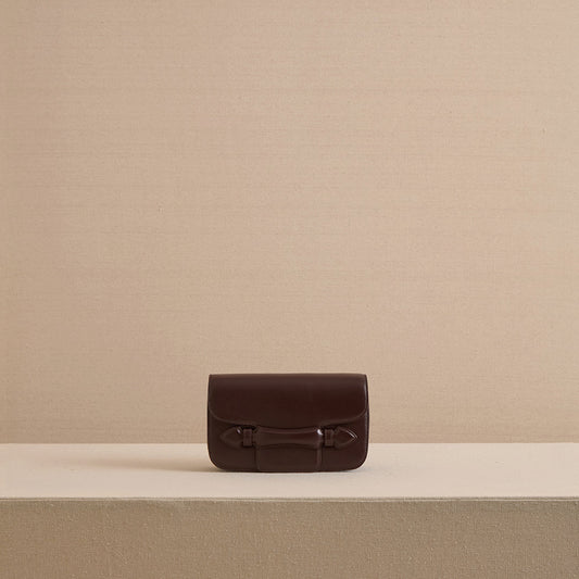 Romy Clutch in Chocolate