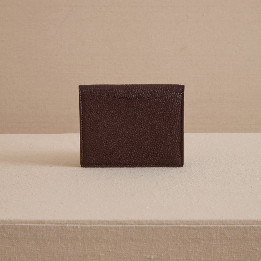 Tumbled grain calfskin
