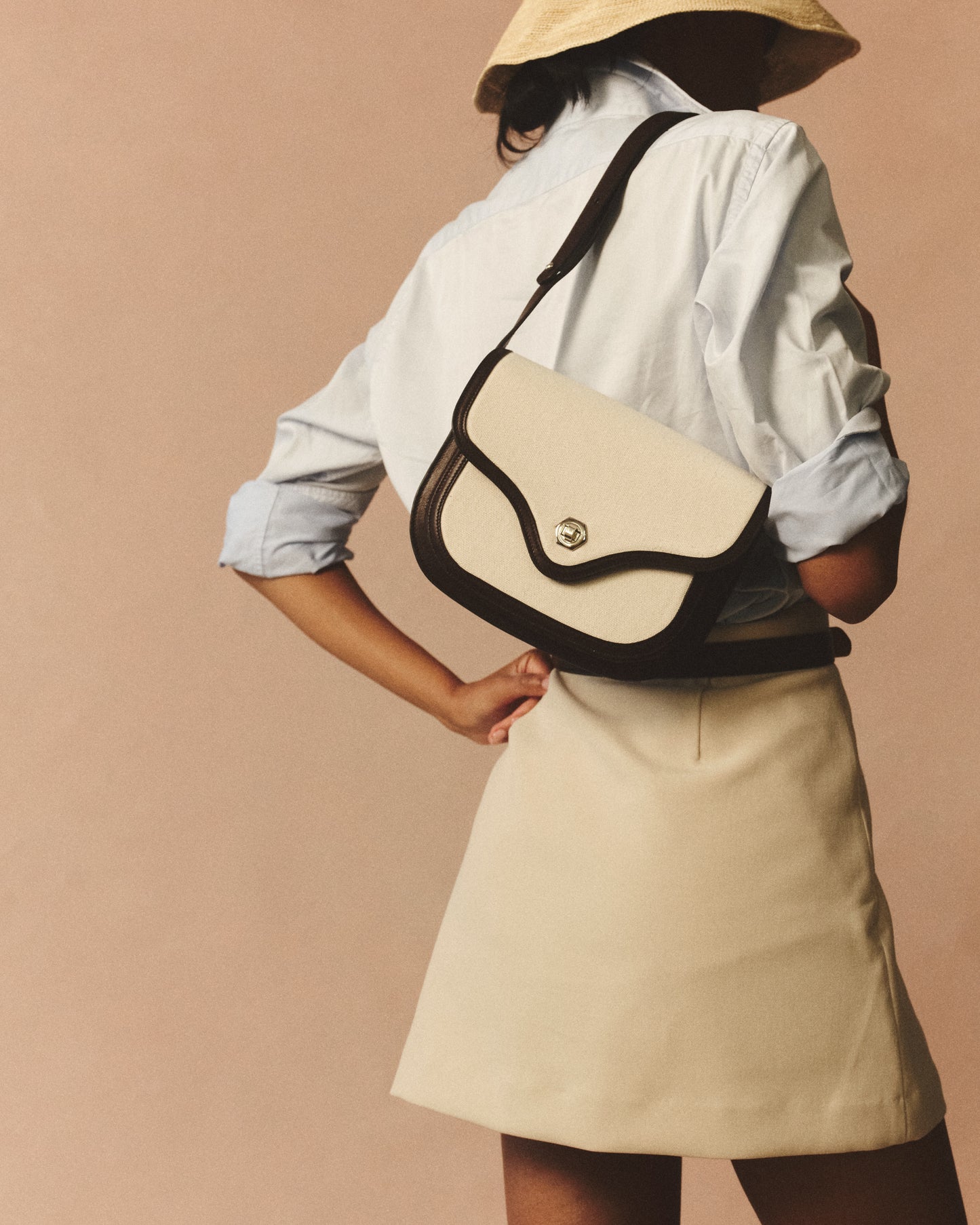 Jane in Canvas Chocolate