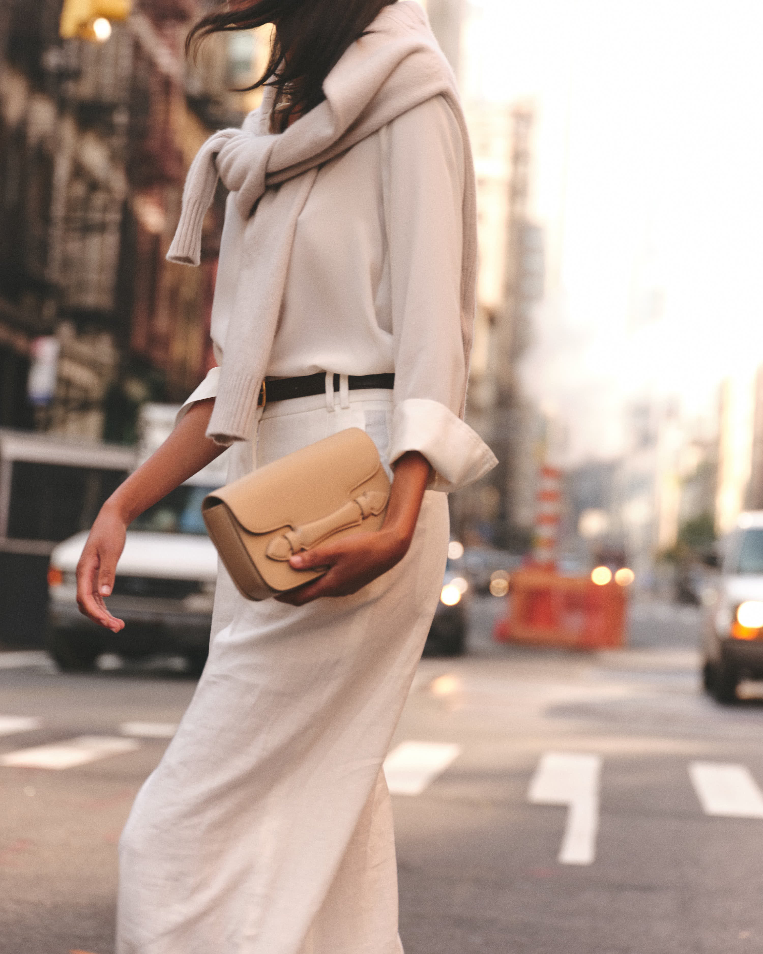 【良品】MARK CROSS レザー ベージュ2way バッグ Romy 25 in Ivory – Mark Cross