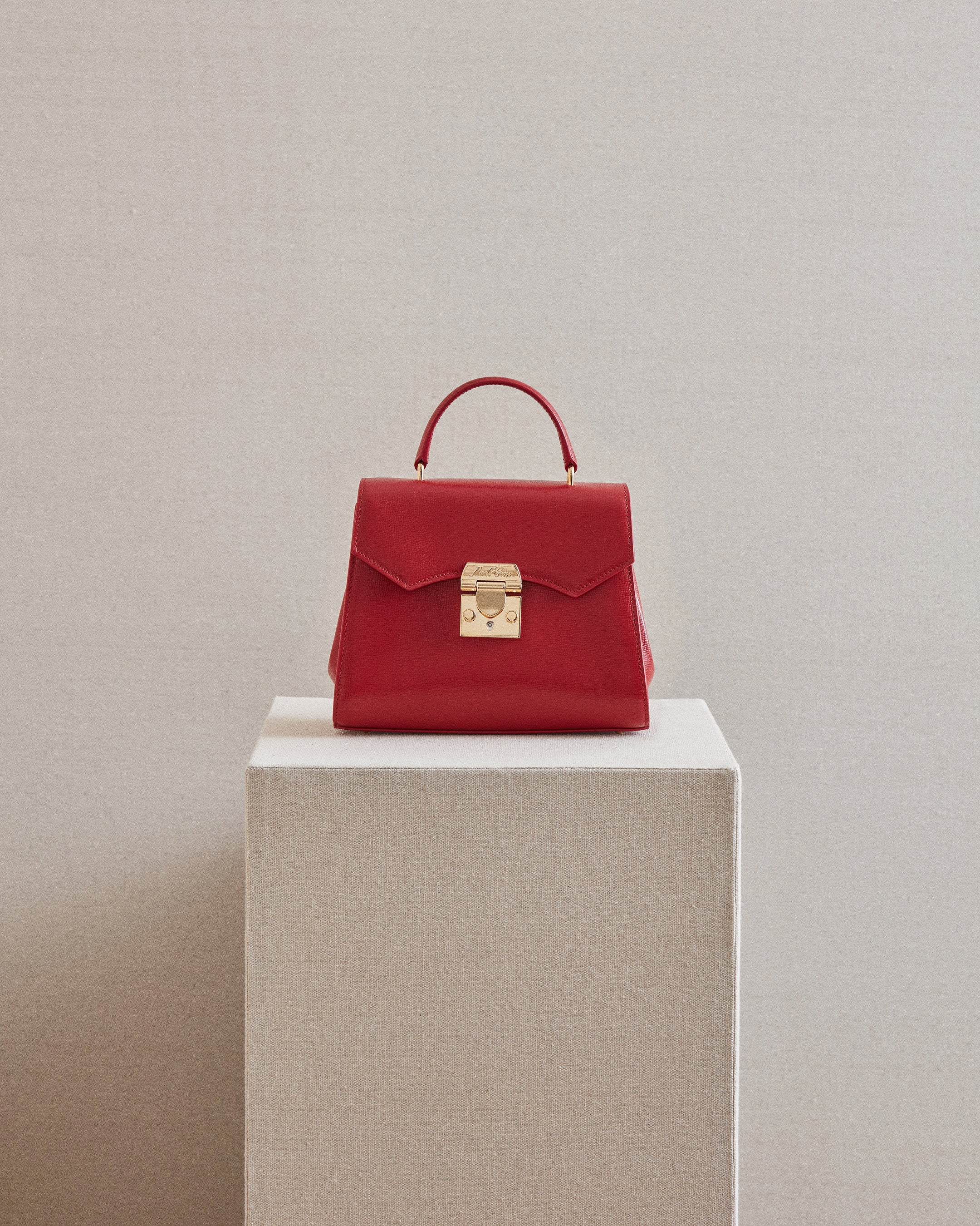 Mark Cross Madeline 21 Bag in MC Red / Light Red