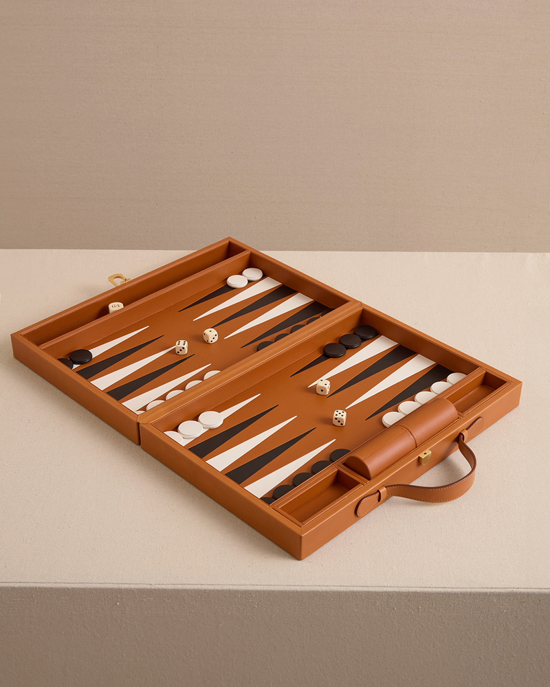 Rear Window Backgammon in Luggage