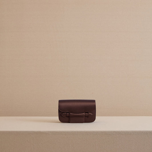 Romy Clutch in Chocolate
