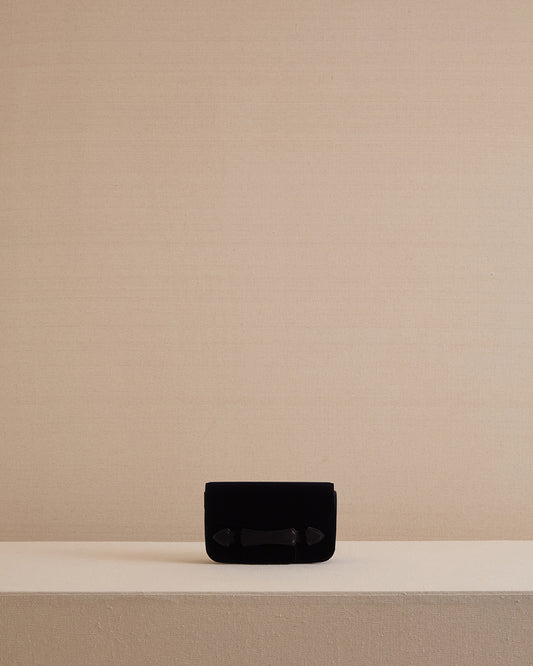 Romy Tuxedo Clutch in Black