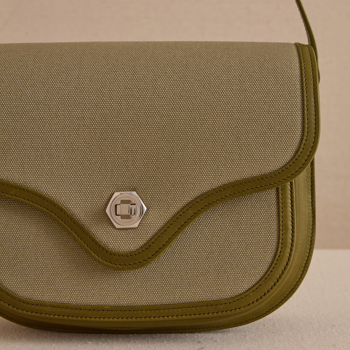Cotton and calfskin