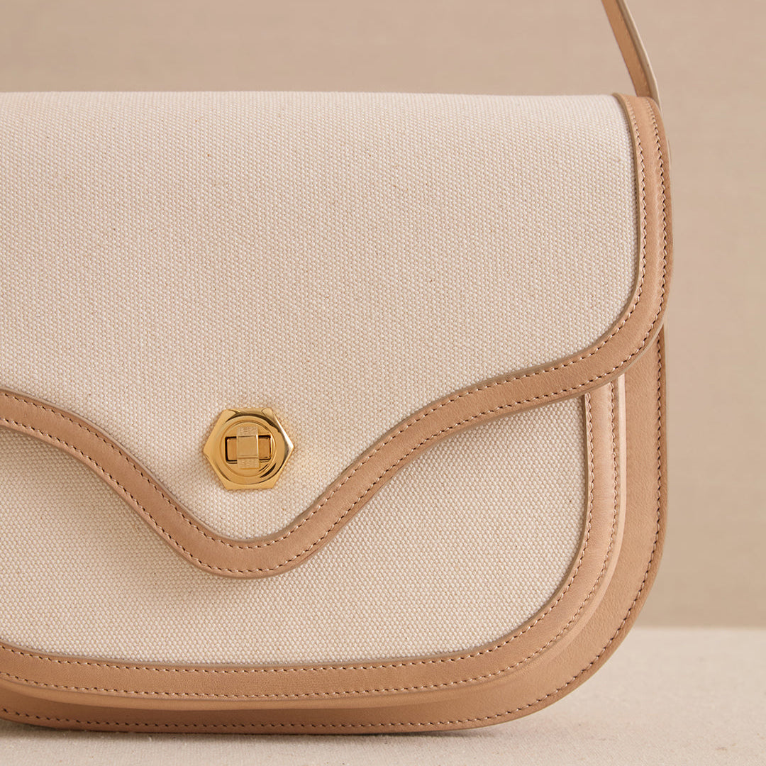 Cotton and calfskin