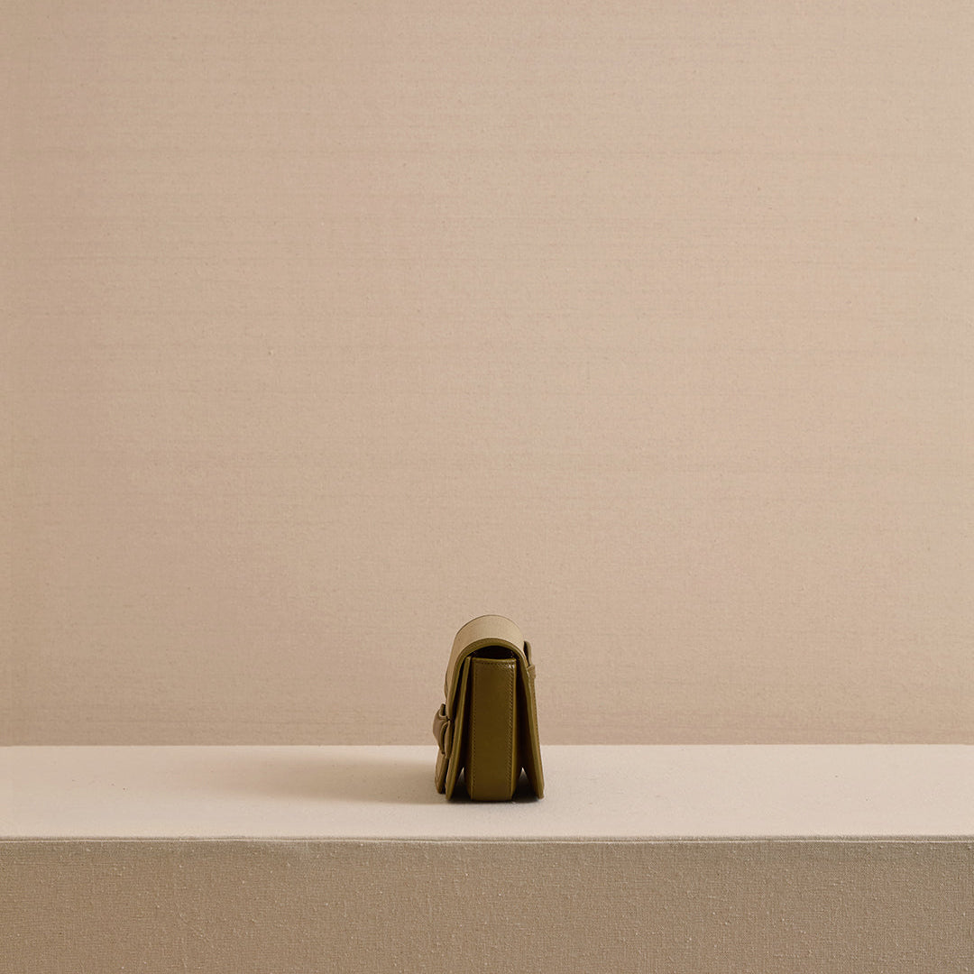 Romy Clutch in Canvas Olive