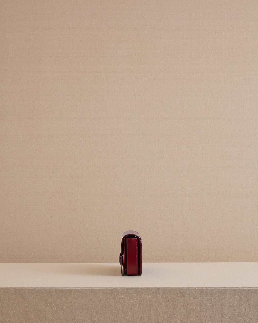 Romy Clutch in Oxblood