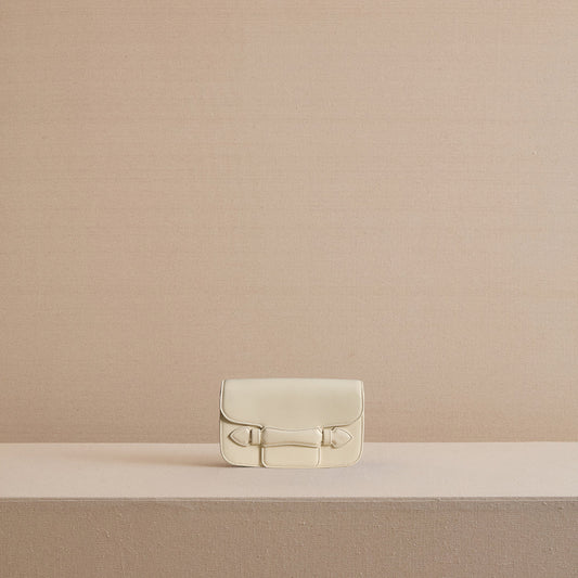 Romy Clutch in Ivory